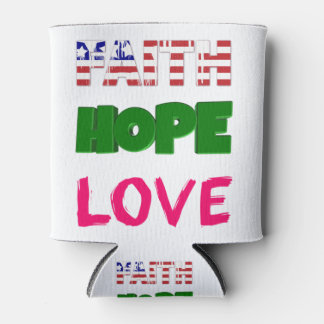 Enfriador De Latas Faith Hope Love Bible Verse