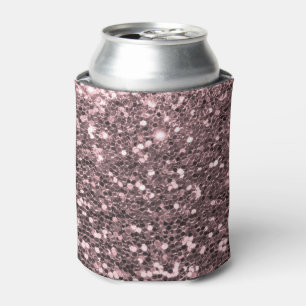 Enfriador De Latas Falsas chispas del purpurina del oro color de rosa
