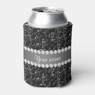 Enfriador De Latas Falsas secuelas negras y diamantes
