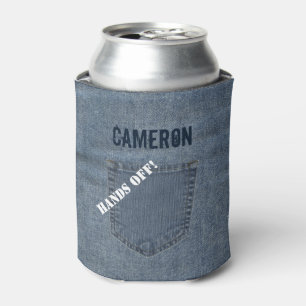 Enfriador De Latas Falso nombre personalizado del dril de algodón de