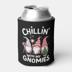 Enfriador De Latas Familia de Gnomos Navidad Relajándome Con Mis Gnom