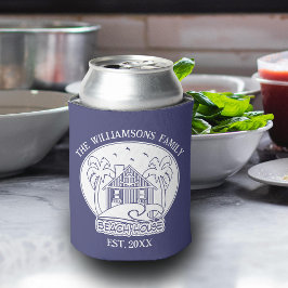 Enfriador De Latas Familia de palmeras tropicales Nombre Casa de play