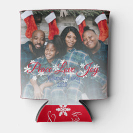 Enfriador De Latas Familia navidad Foto Paz Amo Alegría Moderno