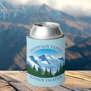 Enfriador De Latas Familia personalizado Vacaciones Naturaleza de la