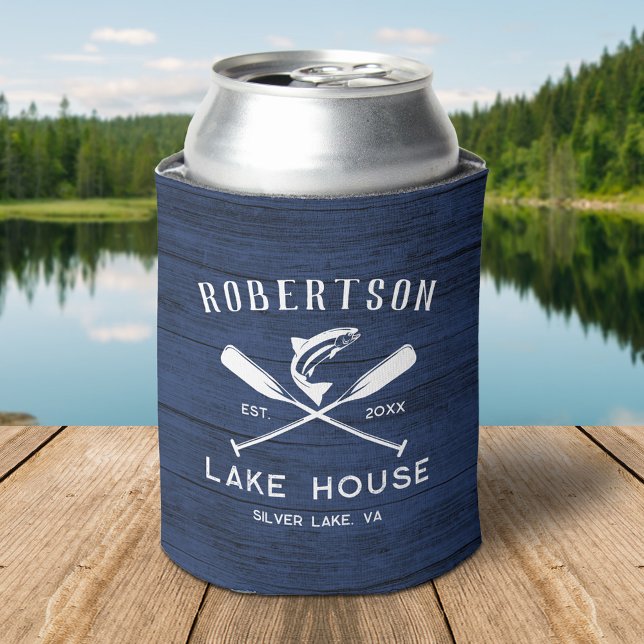 Enfriador De Latas Familia Rusa Nombre Lago Casa Marina Madera Azul (Subido por el creador)
