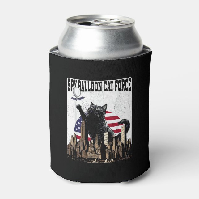 Enfriador De Latas Famoso globo espía gato (Lata Anverso)