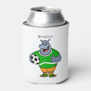 Enfriador De Latas Famoso ilustracion de personalizado de futbolista 