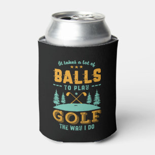 Enfriador De Latas Famoso jugador de golf Golfer Montones de bolas de