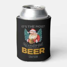 Enfriador De Latas Famoso Navidad Maravilloso momento para un nombre