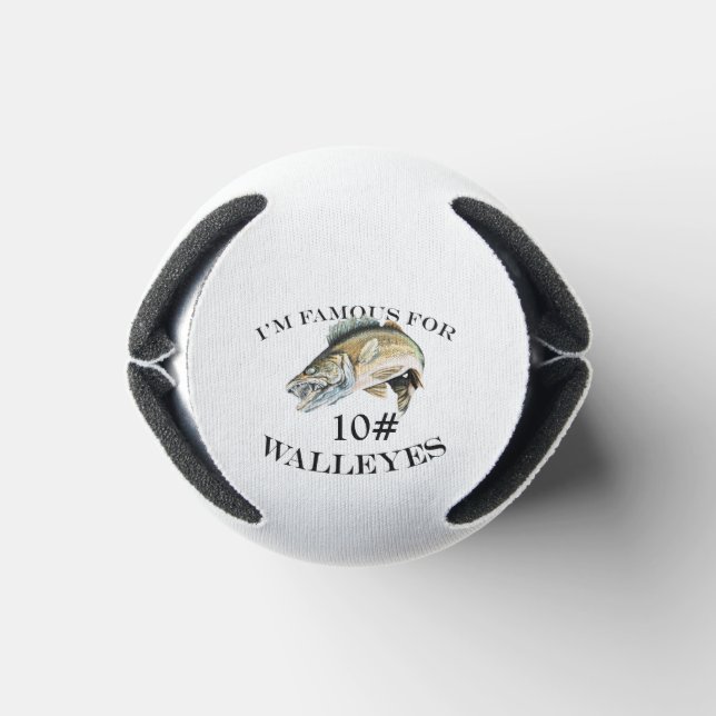 Enfriador De Latas Famoso Para 10 LB Walleyes Personalizado (Parte de abajo)