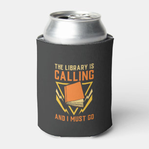 Enfriador De Latas Fanático de los Libros - La Biblioteca Está Llaman