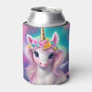 Enfriador De Latas Fantasía colorida Kawaii Unicorn