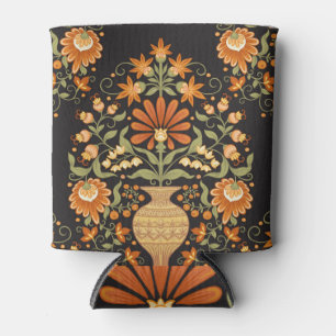 Enfriador De Latas Fantasía mogol: Opulencia floral retro