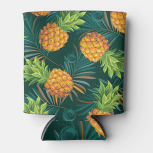 Enfriador De Latas Fantasía tropical: piñas y palmas