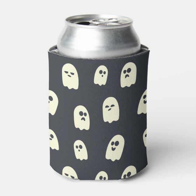 Enfriador De Latas Fantasma de Halloween (Lata Anverso)