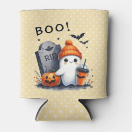 Enfriador De Latas Fantasma de Halloween: Gravestone, Jack O'lantern,