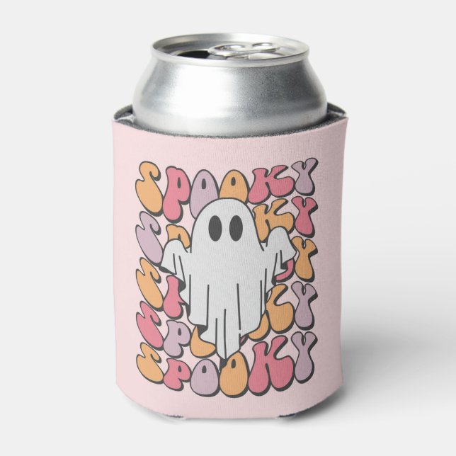 Enfriador De Latas Fantasma retro fantasmal (Lata Anverso)
