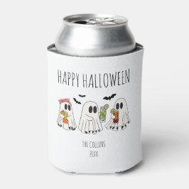 Enfriador De Latas Fantasma y cócteles retro lindo Feliz Halloween