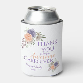 Enfriador De Latas Fantástica Apreciación Del Cuidador Floral Gracias