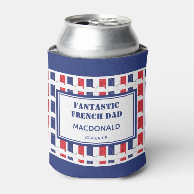 Enfriador De Latas FANTÁSTICA DAD FRANCESA del Día del Padre Personal (Lata Anverso)