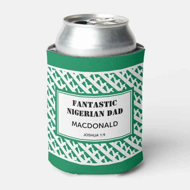 Enfriador De Latas FANTÁSTICA DAD NIGERIANA del Día del Padre Persona (Lata Anverso)