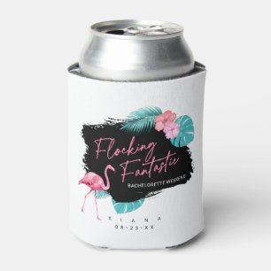 Enfriador De Latas Fantastico Flamingo Bachelorette Flocking V2 ID930