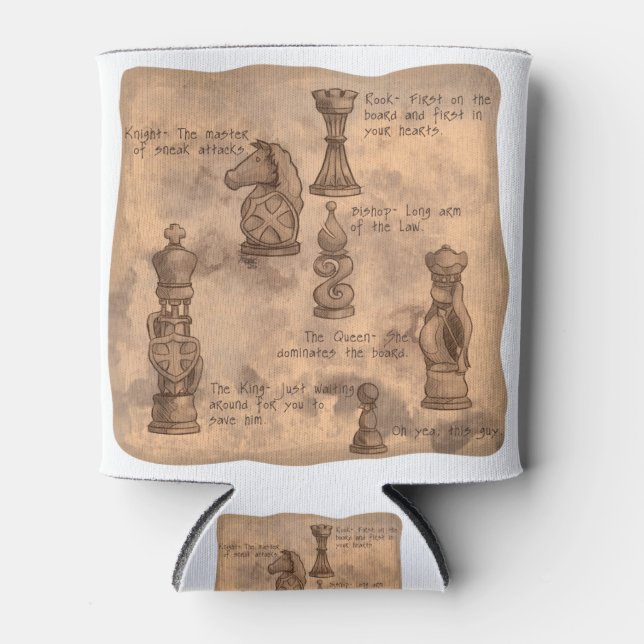 Enfriador De Latas Fantasy Chessmen (Anverso)
