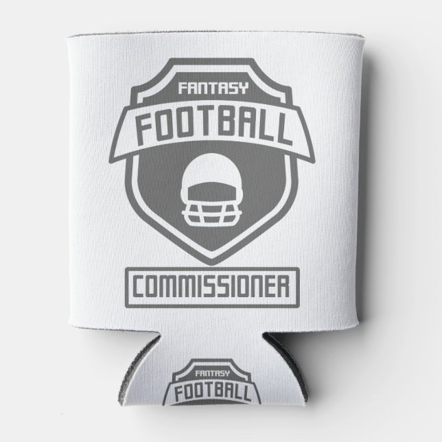 Enfriador De Latas fantasy-football-comisioner-gray-01 (Anverso)