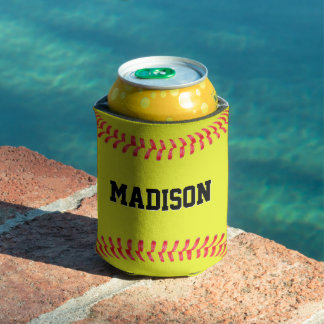 Enfriador De Latas Fastpitch Softball Player / Team Name Personalizad