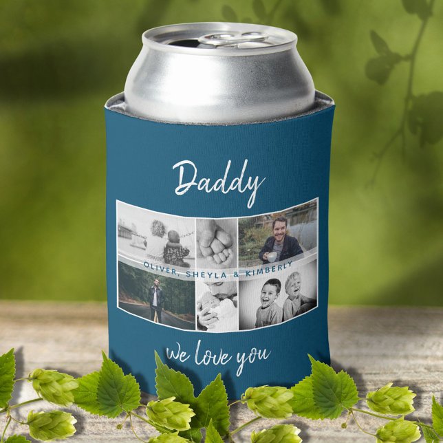 Enfriador De Latas Father with Kids and Family Dad Photo Collage  (Subido por el creador)