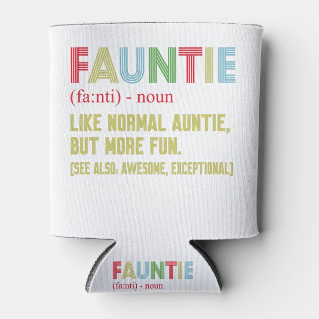 Enfriador De Latas Fauntie auntie (Anverso)