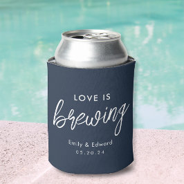 Enfriador De Latas Favor de boda Amor de Marina Moderna está preparán
