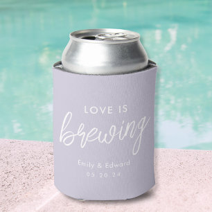 Enfriador De Latas Favor de boda Amor Liláceo Moderno está en Infusió