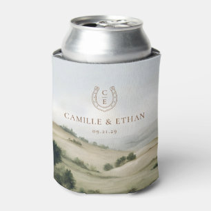 Enfriador De Latas Favor de boda elegante de rancho occidental
