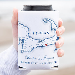 Enfriador De Latas Favor de boda en Dennis Port Cape Cod