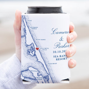 Enfriador De Latas Favor de Boda en Sea Ranch Resort Kill Devil Hills