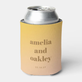 Enfriador De Latas Favor de boda personalizado y moderno con gradient