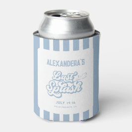 Enfriador De Latas Favor de despedida de soltera con splash azul fina