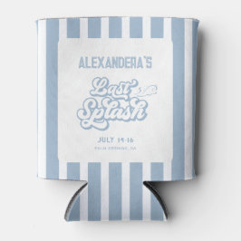 Enfriador De Latas Favor de despedida de soltera con splash azul fina