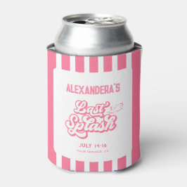 Enfriador De Latas Favor de despedida de soltera rosa último chapuzón