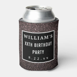 Enfriador De Latas Favor de fiesta de cumpleaños Tipografía moderna N