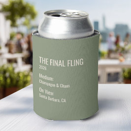 Enfriador De Latas Favor de Fiesta de Despedida de Soltera con Etique