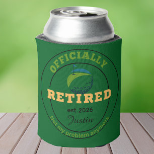 Enfriador De Latas Favor de fiesta de golf de jubilación