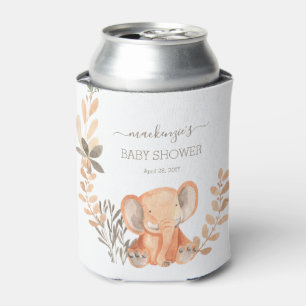 Enfriador De Latas Favor de la fiesta del Elefante de Agua Boho Safar