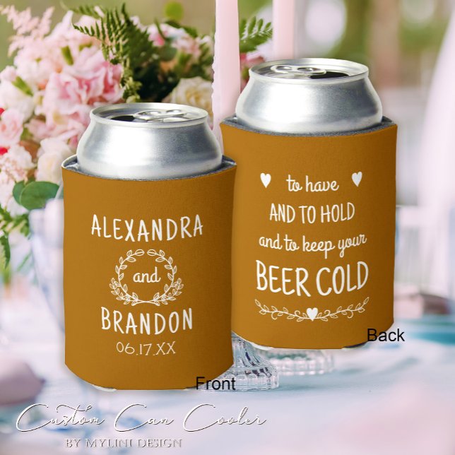 Enfriador De Latas Favor de matrimonio personalizado (Subido por el creador)