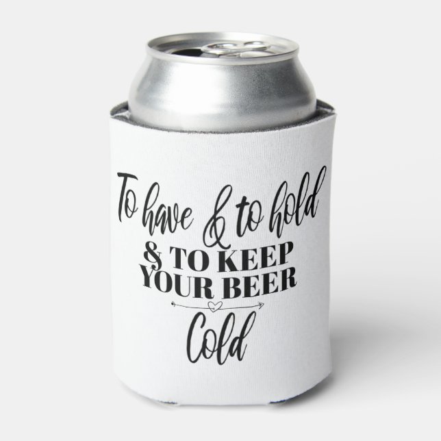 Enfriador De Latas Favores de matrimonio, Cozies de cerveza, regalo d (Lata Anverso)