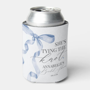 Enfriador De Latas Favorios para Despedida de Soltera Blue Bow Tying 