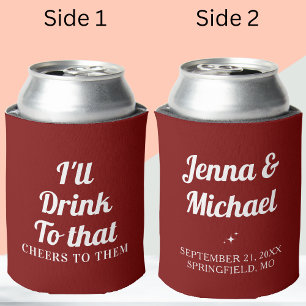 Enfriador De Latas Favoritos de fiesta personalizada de boda personal