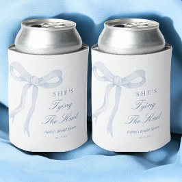 Enfriador De Latas Favoritos para Despedida de Soltera con Lazo Azul 