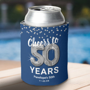 Enfriador De Latas Felicidades en tu cumpleaños por 50 años